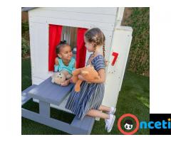 Modern Outdoor Playhouse White by KidKraft for sales
